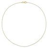 Thumbnail Image 3 of 1.0mm Bead Chain Necklace in Sterling Silver with Gold-Tone Flash Plate - 16"
