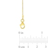 Thumbnail Image 4 of 1.0mm Bead Chain Necklace in Sterling Silver with Gold-Tone Flash Plate - 16"