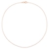 Thumbnail Image 3 of 1.0mm Bead Chain Necklace in Sterling Silver with Rose-Tone Flash Plate - 16"