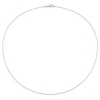 Thumbnail Image 3 of 1.0mm Bead Chain Necklace in Sterling Silver with Rose-Tone Flash Plate - 20"