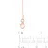 Thumbnail Image 3 of 1.0mm Bead Chain Necklace in Sterling Silver with Rose-Tone Flash Plate - 20"