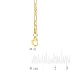 Thumbnail Image 3 of 3.0mm Figaro Chain Bracelet in Sterling Silver with Gold-Tone Flash Plate - 7.5"