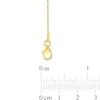 Thumbnail Image 2 of Ladies' 1.0mm Bead Chain Bracelet in Sterling Silver with Gold-Tone Flash Plate - 7.5"