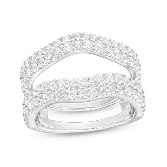 1-1/2 CT. T.w. Certified Lab-Grown Diamond Contour Double Row Solitaire Enhancer in 14K White Gold (F/Vs2)