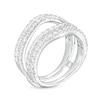 Thumbnail Image 2 of 1-1/2 CT. T.W. Certified Lab-Grown Diamond Contour Double Row Solitaire Enhancer in 14K White Gold (F/VS2)