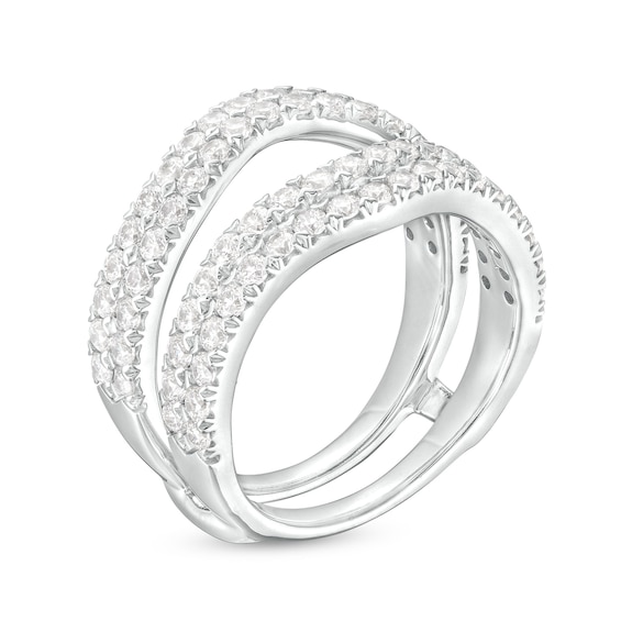 1-1/2 CT. T.w. Certified Lab-Grown Diamond Contour Double Row Solitaire Enhancer in 14K White Gold (F/Vs2)