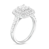 Thumbnail Image 3 of 1-3/4 CT. T.W. Certified Princess-Cut Lab-Grown Diamond Double Frame Engagement Ring in 14K White Gold (F/VS2)