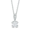 Thumbnail Image 1 of 3/8 CT. T.W. Certified Diamond Solitaire Pendant in 14K White Gold (I/I2)