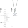 Thumbnail Image 2 of 3/8 CT. T.W. Certified Diamond Solitaire Pendant in 14K White Gold (I/I2)