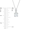 Thumbnail Image 2 of 5/8 CT. T.W. Certified Diamond Solitaire Pendant in 14K White Gold (I/I2)