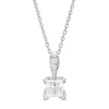 Thumbnail Image 1 of 5/8 CT. T.W. Certified Princess-Cut Diamond Pendant in 14K White Gold (I/I2)
