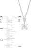 Thumbnail Image 3 of 5/8 CT. T.W. Certified Princess-Cut Diamond Pendant in 14K White Gold (I/I2)