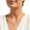 Thumbnail Image 2 of 1/8 CT. T.W. Diamond Pisces Tilted Pendant in Sterling Silver