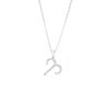 Thumbnail Image 1 of 1/8 CT. T.W. Diamond Aries Tilted Pendant in Sterling Silver