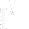 Thumbnail Image 3 of 1/8 CT. T.W. Diamond Aries Tilted Pendant in Sterling Silver