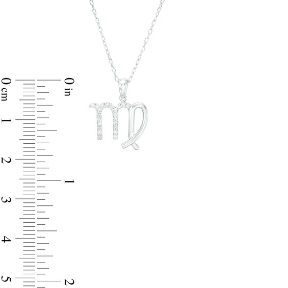 1/8 CT. T.w. Diamond Virgo Pendant in Sterling Silver