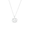 Thumbnail Image 1 of 1/8 CT. T.W. Diamond Cancer Pendant in Sterling Silver