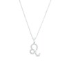 Thumbnail Image 1 of 1/8 CT. T.W. Diamond Leo Pendant in Sterling Silver