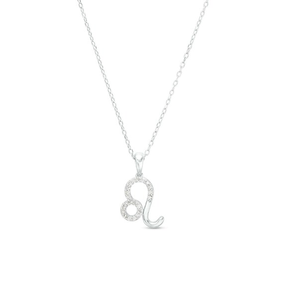 1/8 CT. T.w. Diamond Leo Pendant in Sterling Silver
