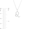 Thumbnail Image 3 of 1/8 CT. T.W. Diamond Leo Pendant in Sterling Silver