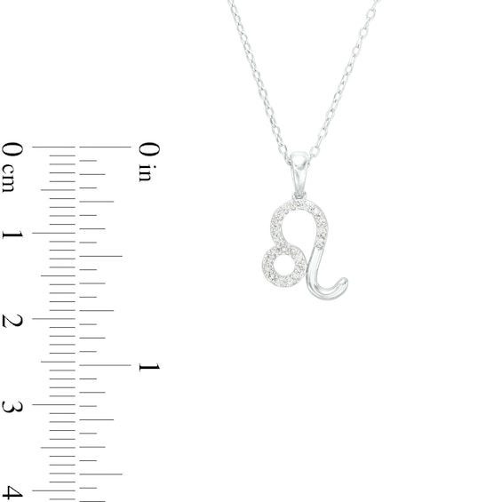 1/8 CT. T.w. Diamond Leo Pendant in Sterling Silver
