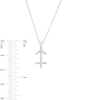 Thumbnail Image 3 of 1/8 CT. T.W. Diamond Sagittarius Pendant in Sterling Silver