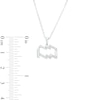 Thumbnail Image 3 of 1/8 CT. T.W. Diamond Aquarius Pendant in Sterling Silver