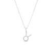 Thumbnail Image 1 of 1/8 CT. T.W. Diamond Taurus Tilted Pendant in Sterling Silver