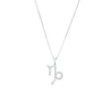 Thumbnail Image 1 of 1/8 CT. T.W. Diamond Capricorn Pendant in Sterling Silver