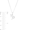 Thumbnail Image 3 of 1/8 CT. T.W. Diamond Capricorn Pendant in Sterling Silver