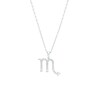 Thumbnail Image 1 of 1/8 CT. T.W. Diamond Scorpio Pendant in Sterling Silver