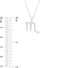 Thumbnail Image 3 of 1/8 CT. T.W. Diamond Scorpio Pendant in Sterling Silver