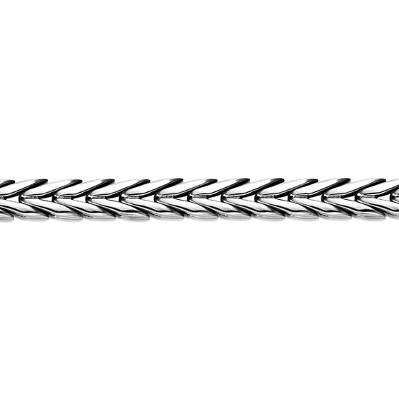 12.0mm Chevron Bracelet in Stainless Steel - 9"