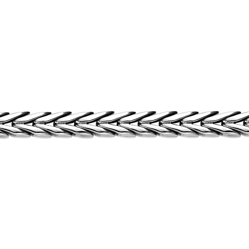Main Image 2 of 12.0mm Chevron Bracelet in Stainless Steel - 9"