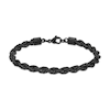 Thumbnail Image 0 of 6.0mm Rope Chain Bracelet in Stainless Steel with Black IP - 8.5"