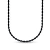 Thumbnail Image 0 of Men's 6.0mm Rope Chain Necklace in Solid Stainless Steel  with Black IP - 22"