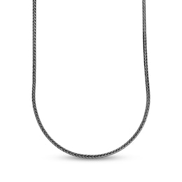 Men's 3.5mm Snake Chain Antique-Finish Necklace in Solid Stainless Steel  with Black IP - 18"
