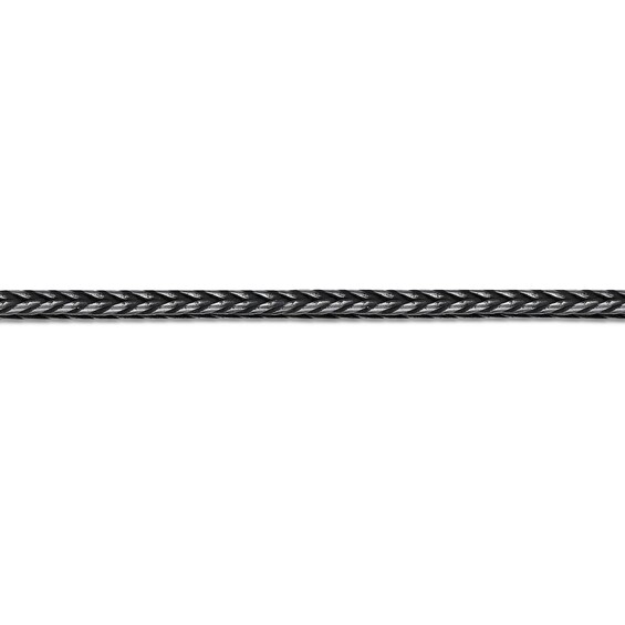 Men's 3.5mm Snake Chain Antique-Finish Necklace in Solid Stainless Steel with Black IP - 18"