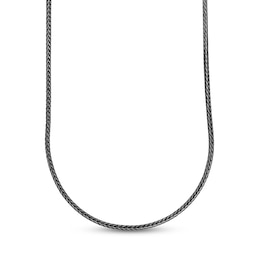 Men's 3.5mm Snake Chain Antique-Finish Necklace in Solid Stainless Steel  with Black IP - 24"