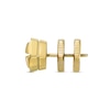 Thumbnail Image 2 of Men's Single Hex Bolt Stud Earring in Stainless Steel with Gold-Tone IP