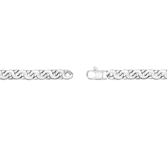 9.0mm Flat Twist Link Bracelet in Stainless Steel - 8.5"
