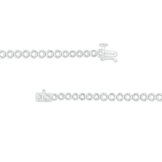 7 CT. T.w. Multi-Diamond Graduated Necklace in 10K White Gold
