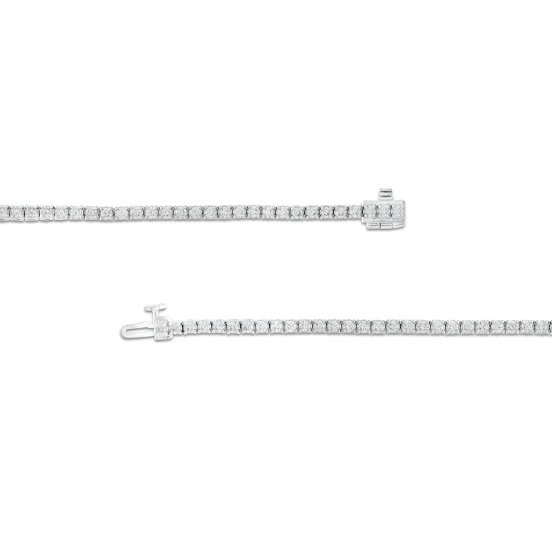 Main Image 3 of 3 CT. T.W. Diamond Tennis Bracelet in 14K White Gold – 7.25"