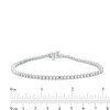 Thumbnail Image 4 of 3 CT. T.W. Diamond Tennis Bracelet in 14K White Gold – 7.25"