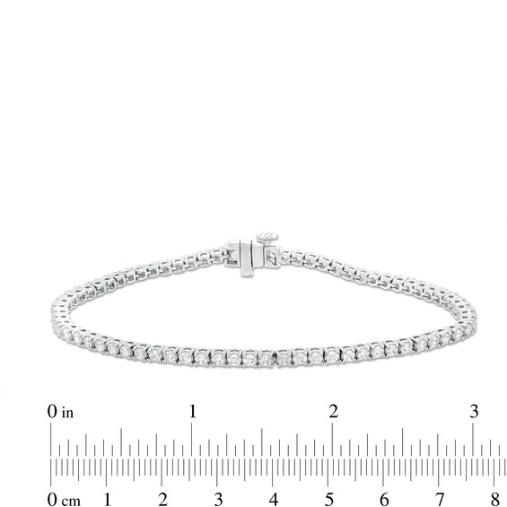 3 CT. T.w. Diamond Tennis Bracelet in 14K White Gold – 7.25"