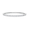 Thumbnail Image 1 of 4-3/4 CT. T.W. Certified Lab-Grown Diamond Line Flexible Bangle in 14K White Gold (F/SI2) - 6.75"