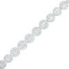 Thumbnail Image 1 of 6 CT. T.W. Multi-Diamond Line Bracelet in 10K White Gold – 7.25"