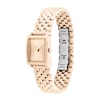 Thumbnail Image 2 of Ladies' Calvin Klein Rose-Tone IP Watch with Rectangular Dial (Model: 25000003)