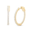 Thumbnail Image 1 of 1 CT. T.W. Diamond Inside-Out Hoop Earrings in 14K Gold