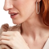 Thumbnail Image 2 of 3 CT. T.W. Diamond Inside-Out Hoop Earrings in 14K Gold
